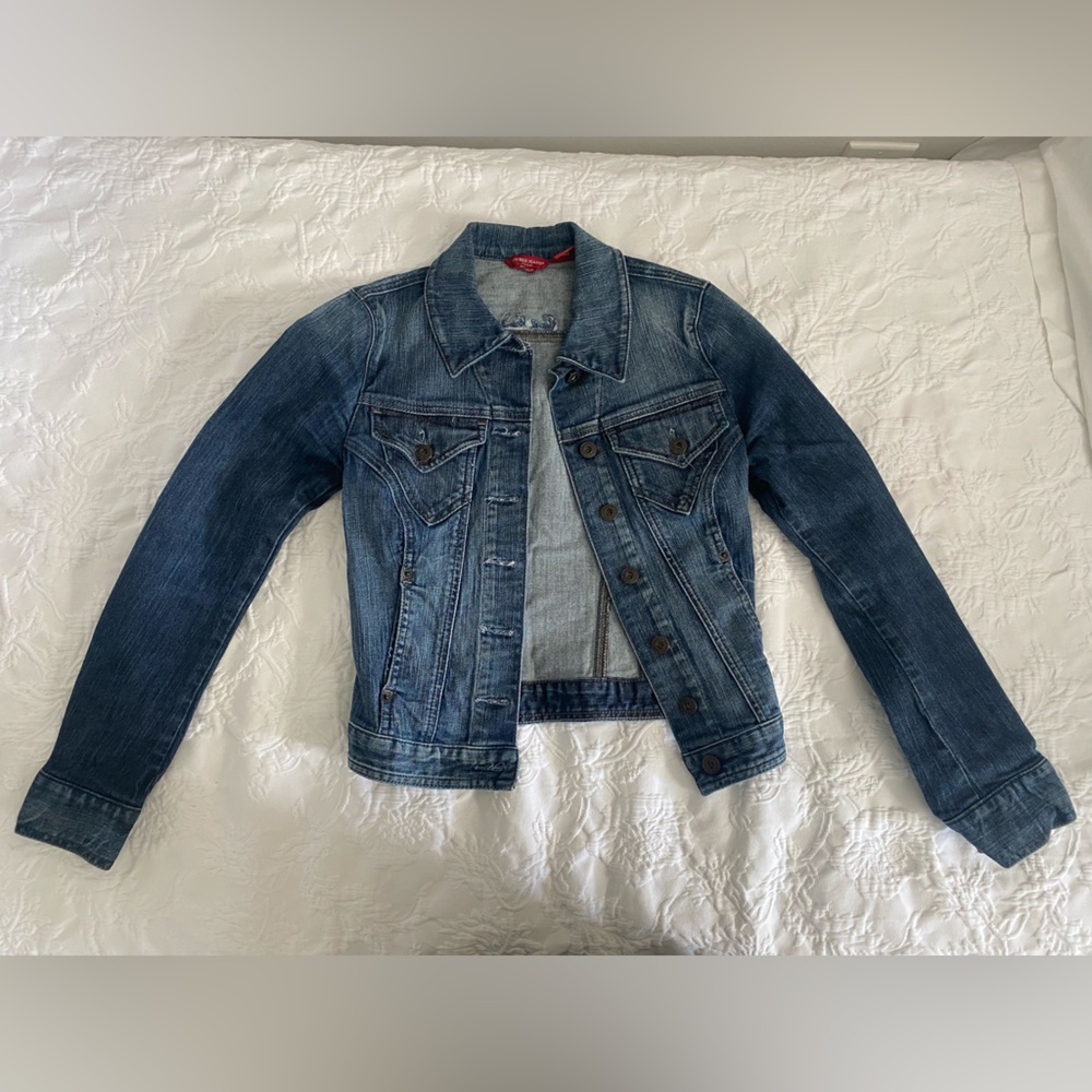 Guess Blue Denim Stretch Jacket